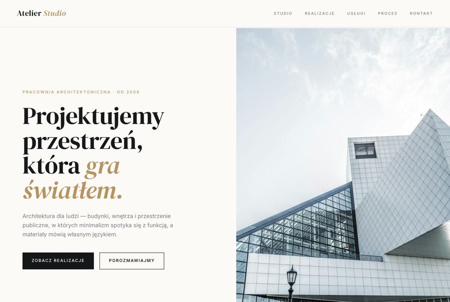 Realizacja CodeMagic — Atelier Studio, Pracownia architektoniczna