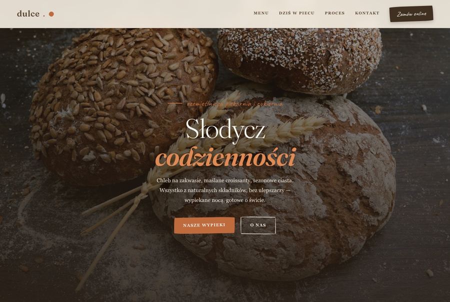 Realizacja CodeMagic — Dulce, Piekarnia & Cukiernia
